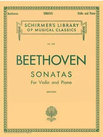 Beethoven, Complete Sonatas for Violin and Piano (Schirmer)