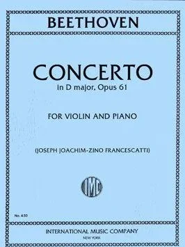Beethoven, Concerto in D Op. 61 for Violin and Piano (IMC)
