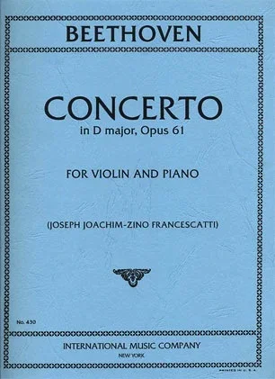Beethoven, L.van (Joachim/Francescatti): Concerto Op.61 (violin & piano)
