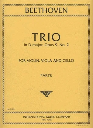 Beethoven, L. van: T rio in D major, Op.9 No.2 (violin, viola, cello) IMC
