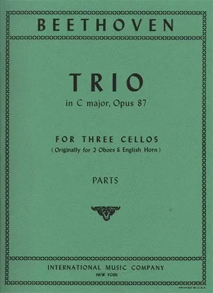 Beethoven, L.von: Trio in C major, Op.87 (3 cellos)