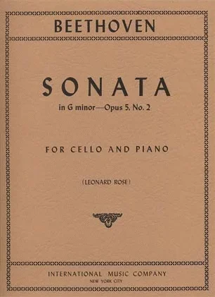 Beethoven (Rose): Sonata in G minor Op.5#2 g (cello & piano)