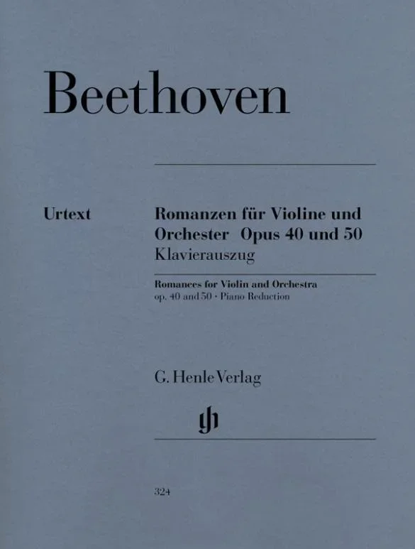 Beethoven, Two Romances Op. 40 and Op. 50 for Violin and Piano (Henle)