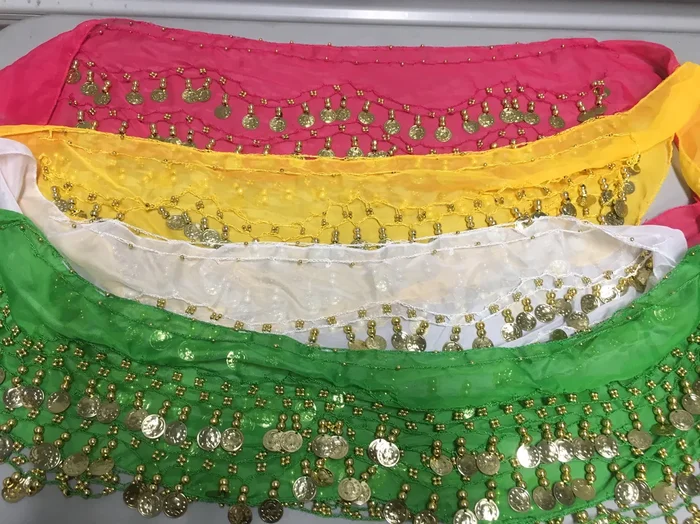 Bellydance Hip Scarves, Jingle Scarf