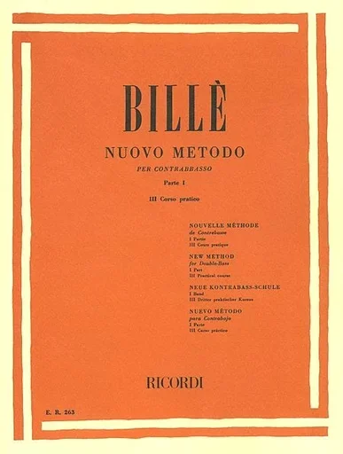 Bille: New Method, Pt.1, Vol.3 – Practical Course (bass) Ricordi