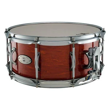 Black Swamp Pro10 Studio Snare Drum – 14″x6.5″ 15 ply Maple with Red Mahogany Finish