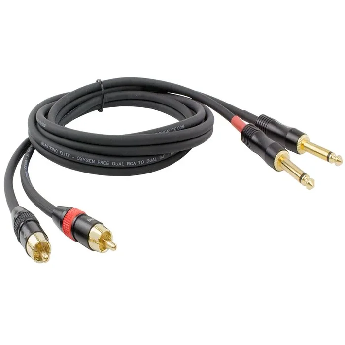 Blastking C2R2Q 25 ft. Dual RCA to Dual 1/4″ Cable