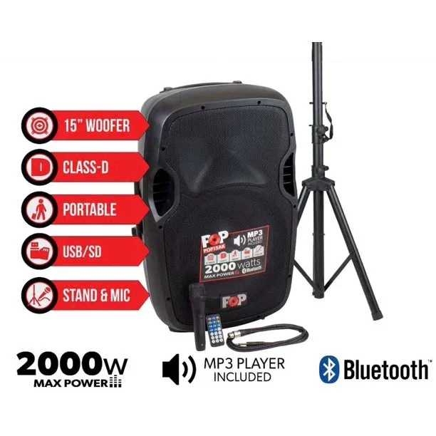 Blastking POP15AC 2000w 15″ Powered Speaker