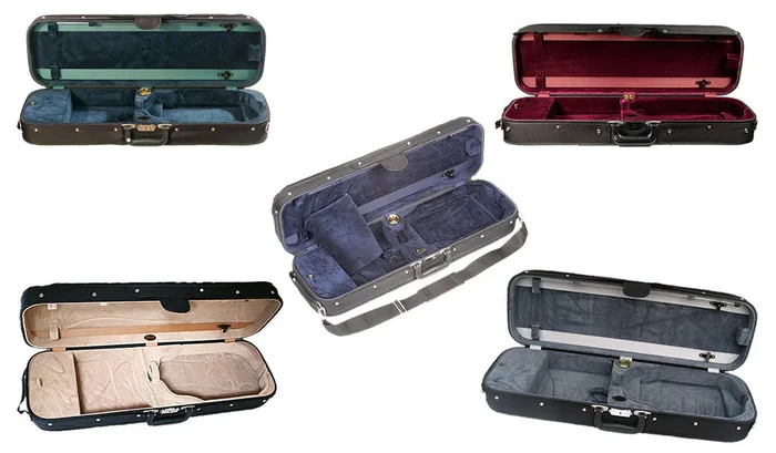 Bobelock 1002 Wooden Oblong Violin Case – Suspension 4/4