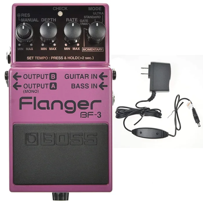 Boss BF-3 Flanger Bundle w/ Boss PSA-120S2 Power Supply