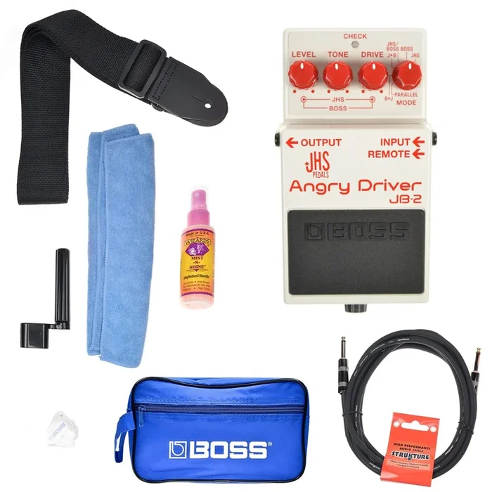 Boss JHS JB-2 Angry Driver Boss Promo Accessories Bundle