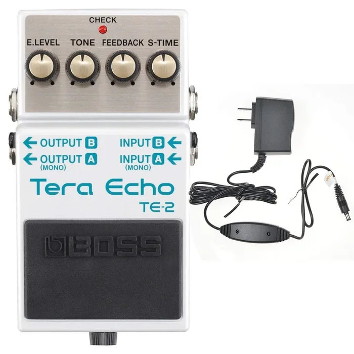 Boss TE-2 Tera Echo Bundle w/ Boss PSA-120S2 Power Supply