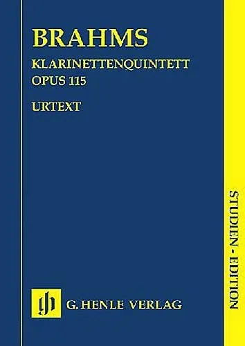 Brahms, J.: Clarinet Quintet in B minor, Op. 115 (score)