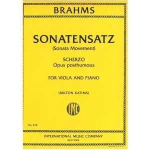 Brahms, J. (Katims): Sonatensatz (viola & piano)