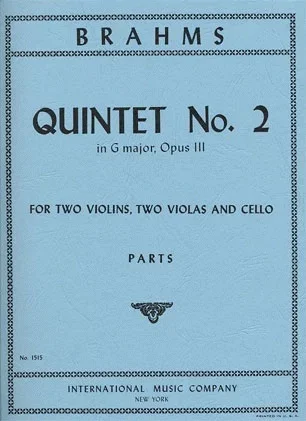 Brahms, Johannes: Quintet in G Op.111 No.2 (2 violins, 2 violas, cello) IMC