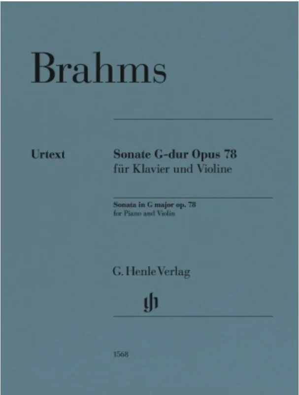 Brahms (Wiechert): Violin Sonata No. 1 G Major, Op. 78 (violin) HENLE