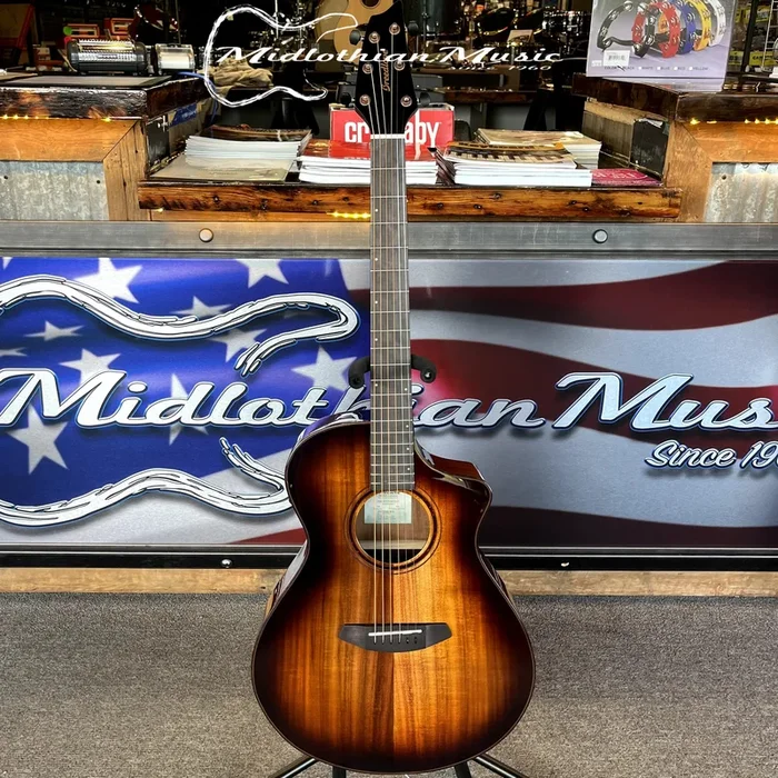 Breedlove – ECO Pursuit Exotic S KOA – Concert CE – Acoustic-Electric Guitar – Edgeburst Gloss Finish