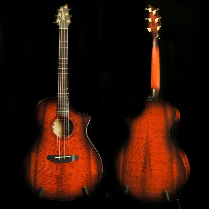 Breedlove Oregon Concert CE Sunset Burst Acoustic Electric Guitar – Includes Case
