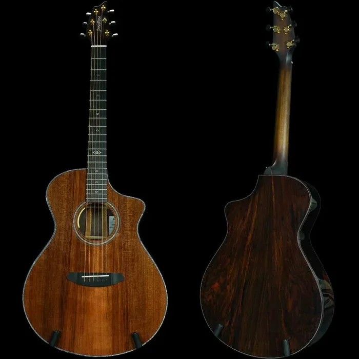 Breedlove Premier Concert Thinline CE Mineralized Buckskin Redwood/Brazilian Rosewood Limited Edition Acoustic Guitar
