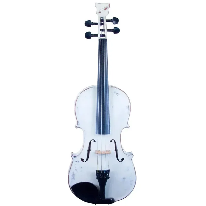 Bridge Tasman Violín electroacústico, acabado blanco ‘Shabby-Chic’