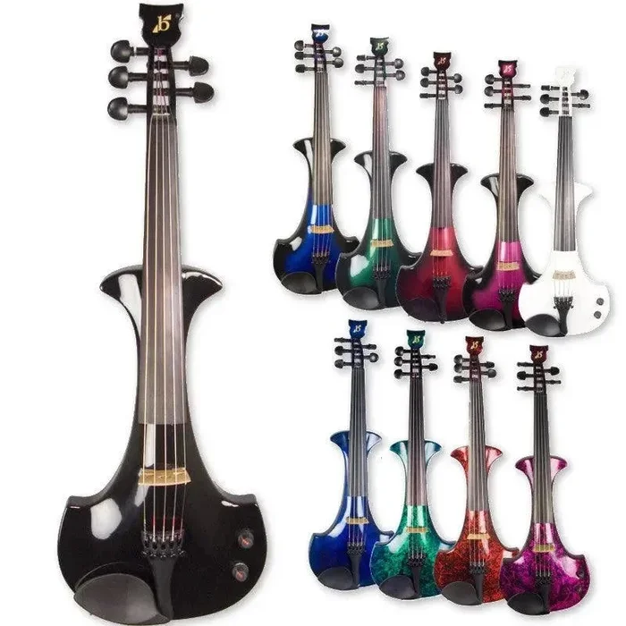 Bridge Violins Violín eléctrico Lyra de cuerpo hueco de 5 cuerdas – acabados surtidos