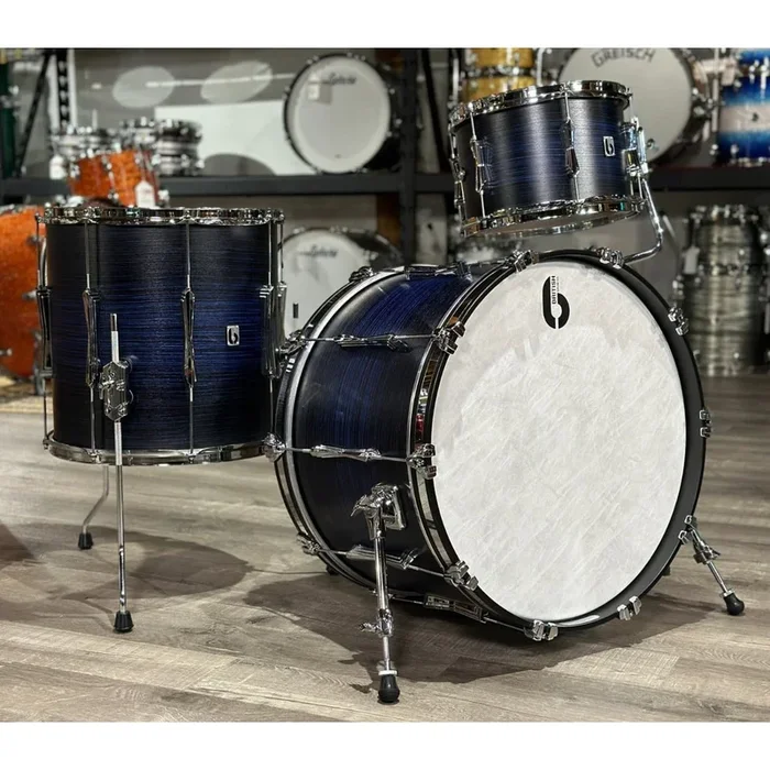 British Drum Company Lounge Club 3pc Drum Set w/22″BD Carnaby Blue