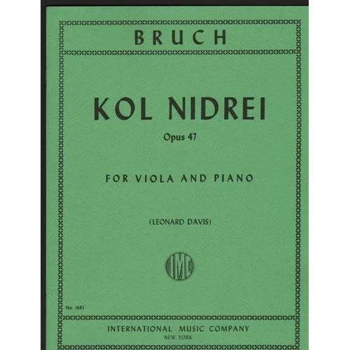 Bruch, Max: Kol Nidrei (viola & piano)