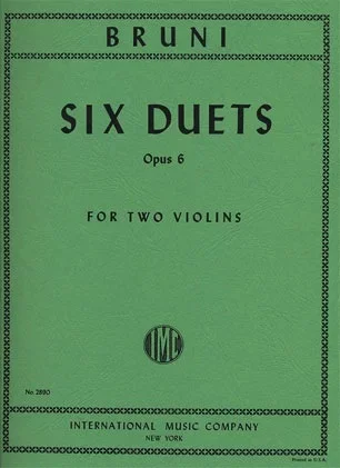 Bruni: 6 Duets, Op.6 (two violins)
