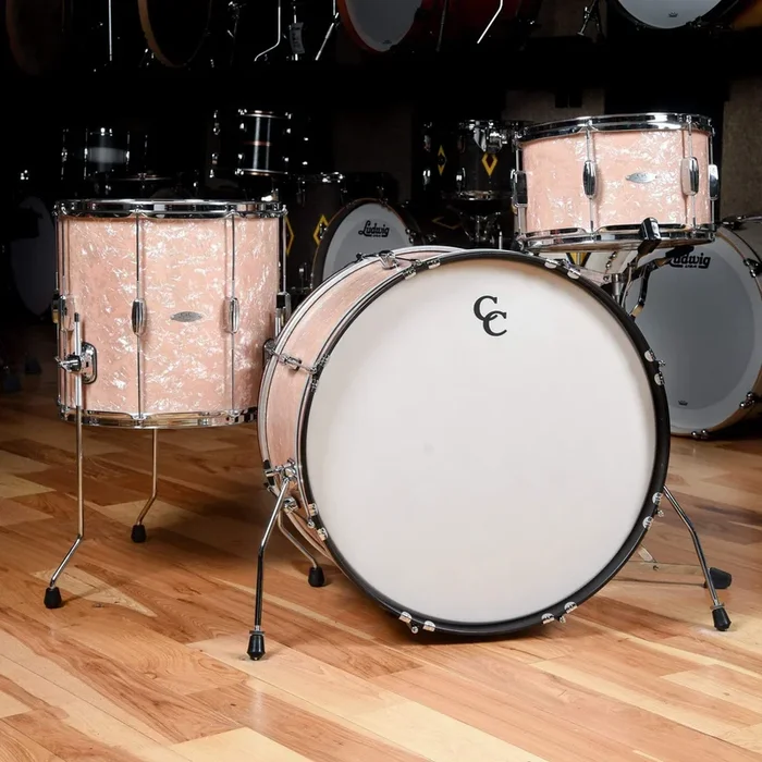 C&C Player Date 2 13/16/24 3pc. Drum Kit Rose Marine Pearl