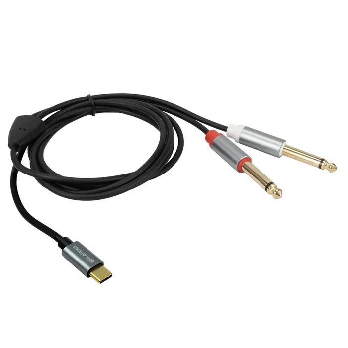 Cable de audio USB-C a doble 1/4” (6.35mm) Blastking C2QTC-6 / 6 pies (1.82m)