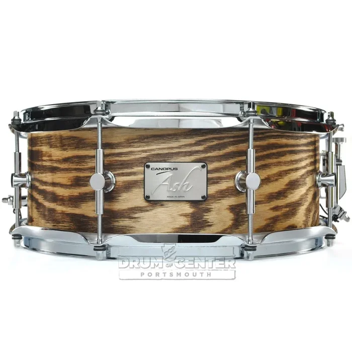Canopus Ash Snare Drum 14×5.5 Natural Grain Oil