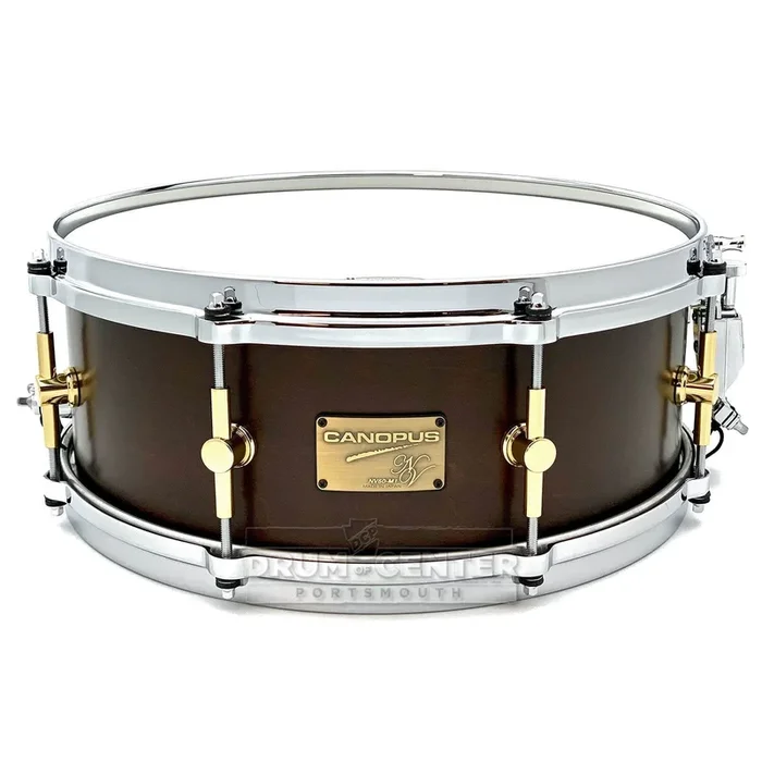 Canopus Neo Vintage M1 Snare Drum 14×5.5 Bitter Brown Oil