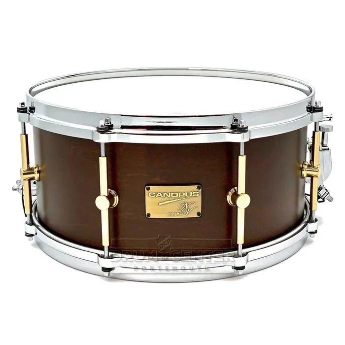 Canopus Neo Vintage M1 Snare Drum 14×6.5 Bitter Brown Oil