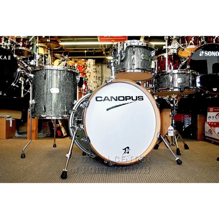 Canopus Yaiba 4pc Bop Kit Grey Sparkle Lacquer
