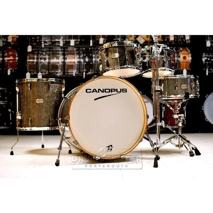 Canopus Yaiba 5pc Groove Drum Set Grey Sparkle Lacquer