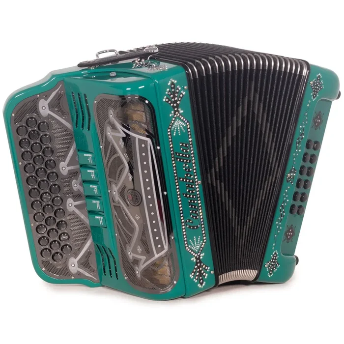 Cantabella Rey II Accordion 5 Switch EAD Green with Black