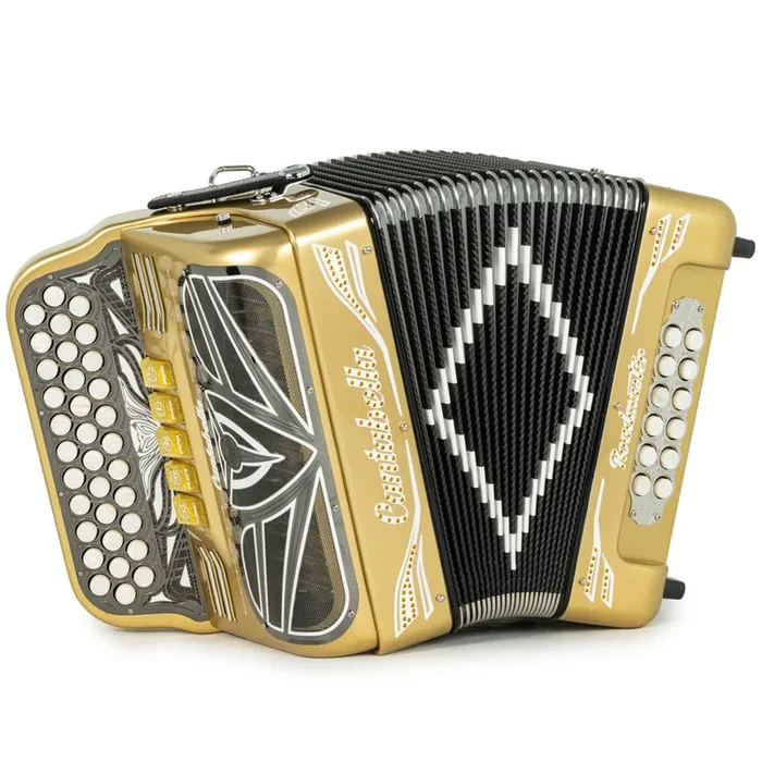 Cantabella Roadmaster Accordion 5 Switch EAD Gold with White