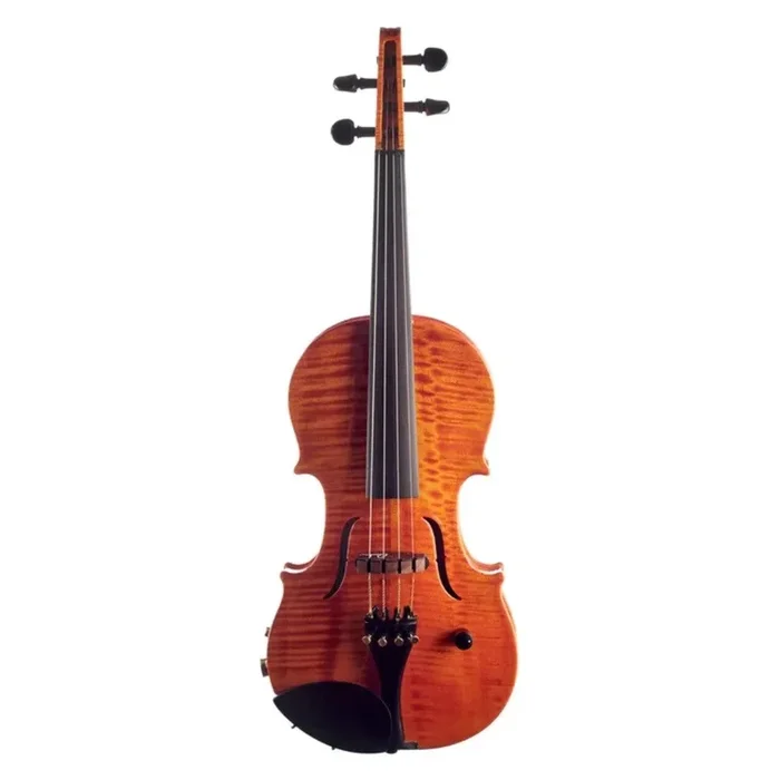 Cantini E-Acoustic violín eléctrico archtop de cuerpo hueco de 4 cuerdas con MIDI