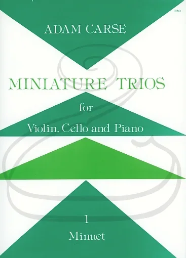 Carse: Miniature Trios – Minuet (piano trio) Stainer & Bell
