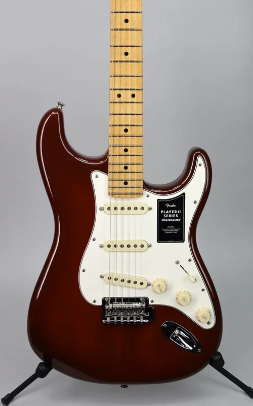 Case Bundle Fender Player II Stratocaster Chambered Mahogany Transparent Mocha Burst + Fender Classic Series Hardshell Case Black