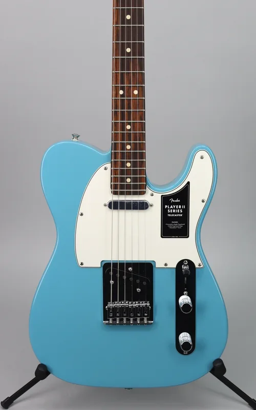 Case Bundle Fender Player II Telecaster Aquatone Blue + Fender Classic Series Hardshell Case Black