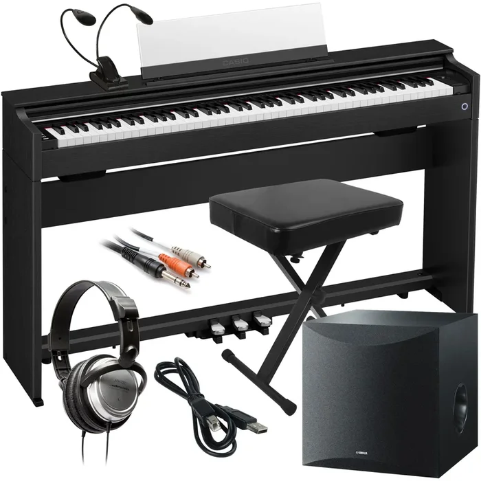 Casio Celviano AP-S200 Digital Piano – Black COMPLETE HOME BUNDLE PLUS