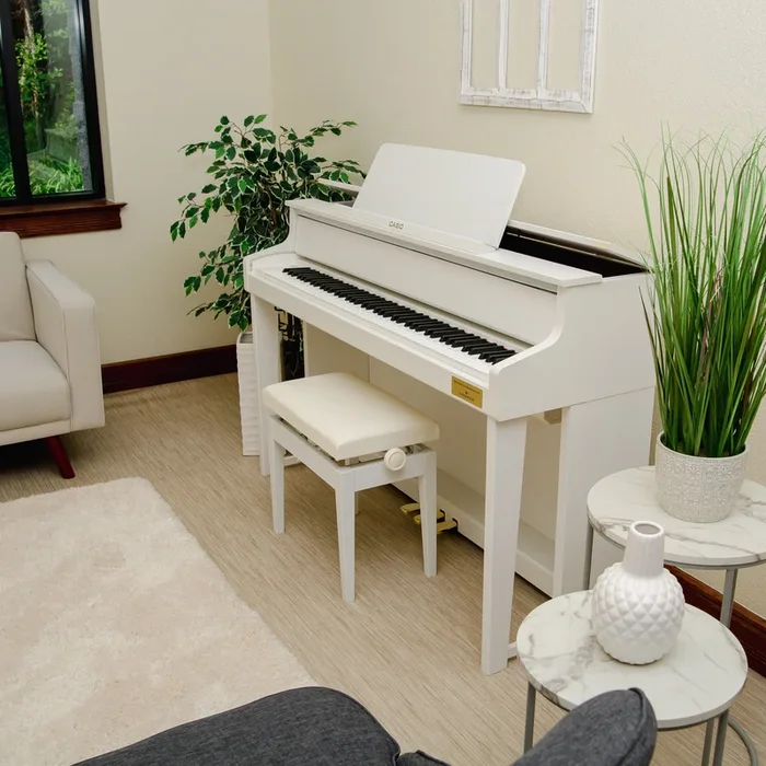 Casio Celviano Grand Hybrid GP-310 Digital Piano – Natural White Wood