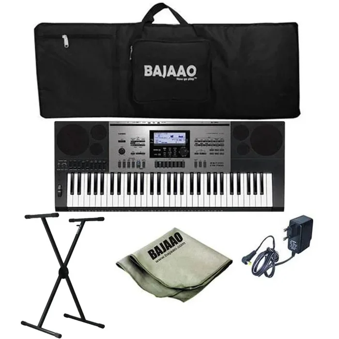 Casio CTK-7300IN Portable Keyboard with Stand, Gigbag, Polishing Cloth and Power Adapter