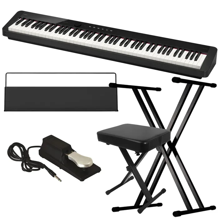 Casio Privia PX-S1100 Digital Piano – Black KEY ESSENTIALS BUNDLE