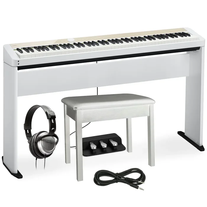 Casio Privia PX-S1100 Digital Piano – Mellow Beige COMPLETE HOME BUNDLE