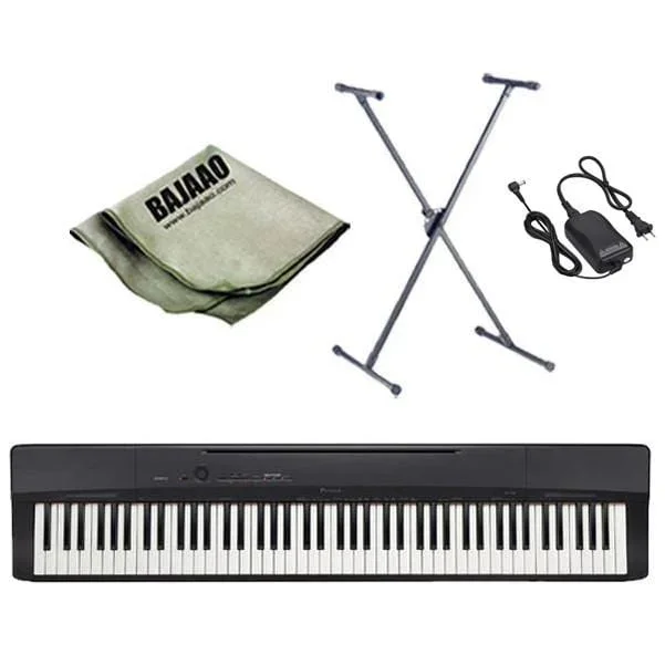 Casio PX-160 Privia 88-Key Digital Piano with Stand, Polishing Cloth and Power Adapter