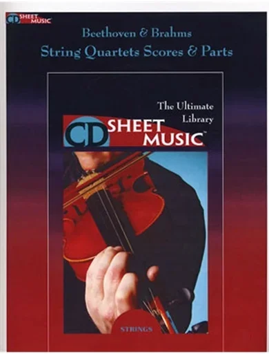CD Sheet Music: Beethoven and Brahms Quartets and Quintets (score and parts on CD ROM)