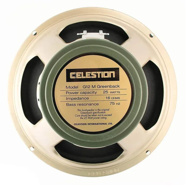 Celestion G12M Greenback 12″ 25W 16 Ohm Speaker