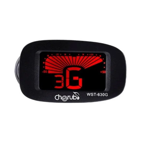 Cherub WST-630G Clip-On Guitar Tuner – Black